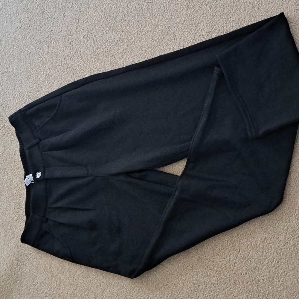 MEDIUM     HALARA FLEECE MIDRISE BUTTON / ZIPPER CASUAL PANTS - Picture 4 of 8